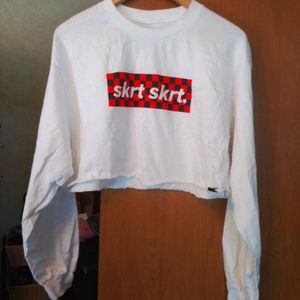 Artist collective long sleeve crop top. Size L